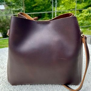 Grizzly - Portland Leather Goods Butterfly Bucket Bag